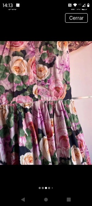 Vestido de flamenca floral