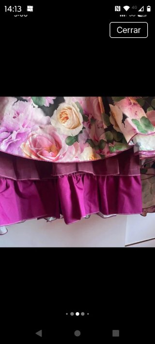 Vestido de flamenca floral