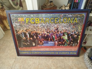 Cuadro FC Barcelona Champions 2006
