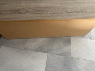 Mueble TV madera claro Largo 110, ancho 50, 40 alt