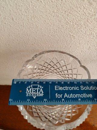 Vaso in vetro decorato