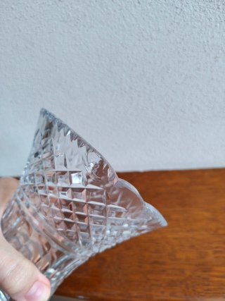 Vaso in vetro decorato