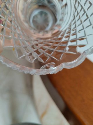 Vaso in vetro decorato