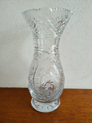 Vaso in vetro decorato