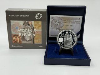Proof 10 euro España 2008 - Alfonso X El Sabio