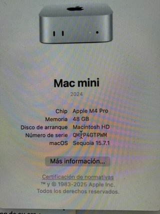 Mac mini M4 Pro 48GB RAM