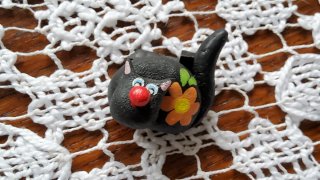 Set 4 gatti decorativi in ceramica