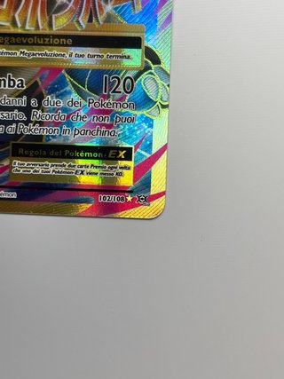 Carta Pokemon M Blastoise EX 102/108 Rara
