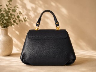 Bolso de piel azul