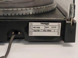 Tocadiscos Thorens TD-104 Negro/Plata