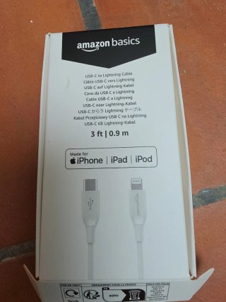 Cable USB-C a Lightning 0.9m