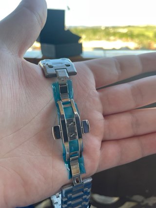 Reloj Exactime Esqueleto Plata
