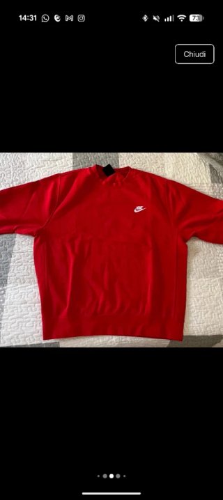 Felpa Nike Club Rossa