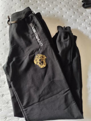 Chándal Mujer Negro y Dorado lujo