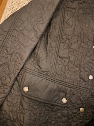 Chaqueta Barbour acolchada azul mario