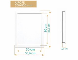 Puerta Inspección Acero Blanco 50x80