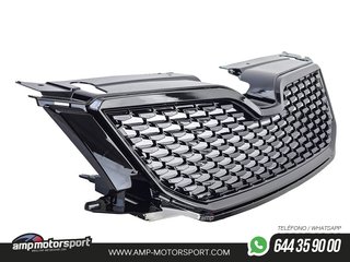 PARRILLA DELANTERA NEGRO BRILLO PARA SKODA OCTAVIA 2012-2017