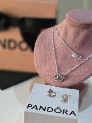 Conjunto Pandora Corazón  mariposa