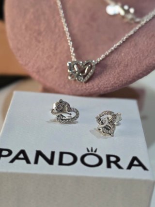 Conjunto Pandora Corazón  mariposa