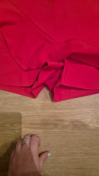 Falda pantalón Zara roja