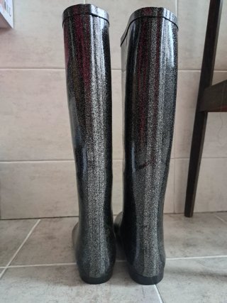 Stivali Colors of California neri glitter