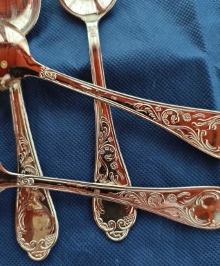 Set 6 cucchiai argento 800 vintage