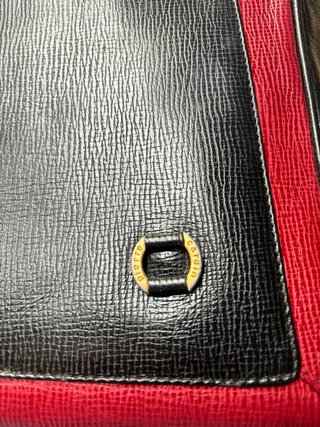 Bolso Pierre Cardin Negro y Rojo