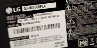 TV LG 4K ULTRA HD  55 UM7660 PLA