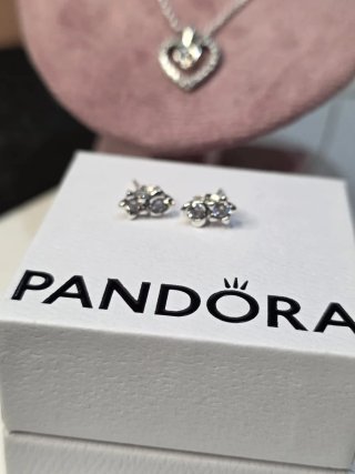 Conjunto Pandora Corazón Plata