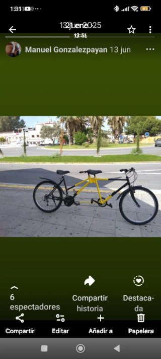 Bicicleta tándem para. 2 personas TOTAL MENTE REST