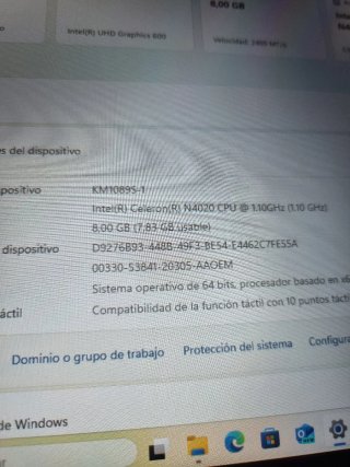 Tablet Windows 11 Edge 1089 8GB RAM Negra