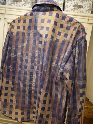 Camisa mujer cuadros multicolor