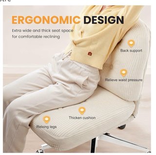 Silla Oficina IWMH Corduroy Beige