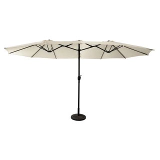 Sombrilla Doble Beige para Jardín