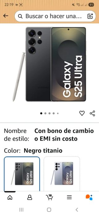 Samsung Galaxy S25 Ultra 256GB Nero