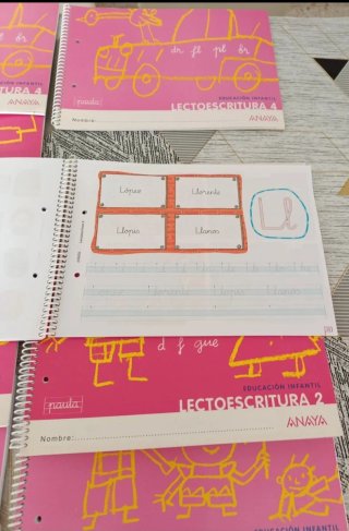 Lectoescritura iniciación, 1, 2,3 y 4