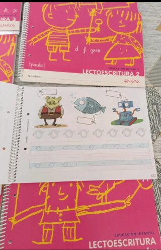 Lectoescritura iniciación, 1, 2,3 y 4