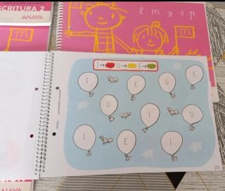 Lectoescritura iniciación, 1, 2,3 y 4