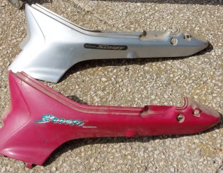 Honda Scoopy 50-100, tapas traseras izquierdas