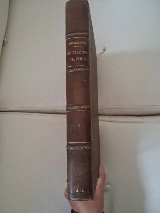 Libro antiguo de 1868 Educación Política.