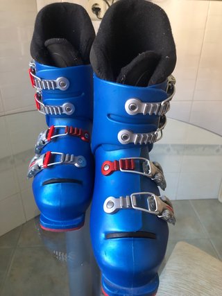 Botas de esquí LANGE niño azul. 268 mm.