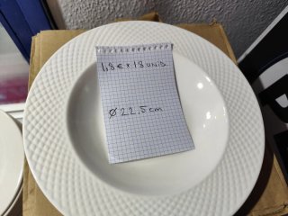 Platos de restaurante de porcelana blanca