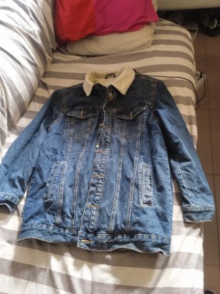Chaqueta tejana Beska forro polar hombre