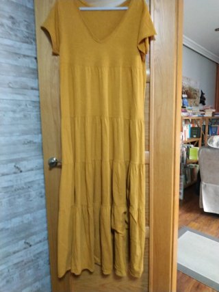 Vestido amarillo talla única