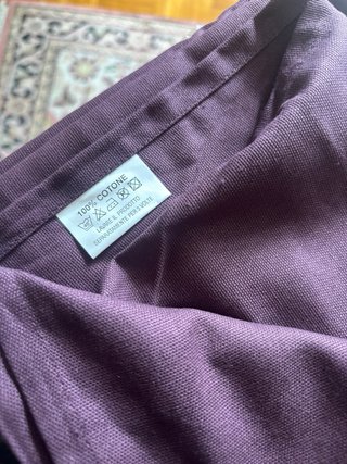 Coppia Tovaglie Cotone Viola 140x140