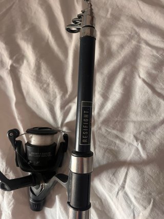 2 cañas pescar- RESIFIGHT 2.40 y Set Caperlan 360
