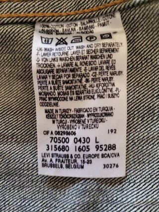 Chaqueta Levi's Trucker 70500 Talla L