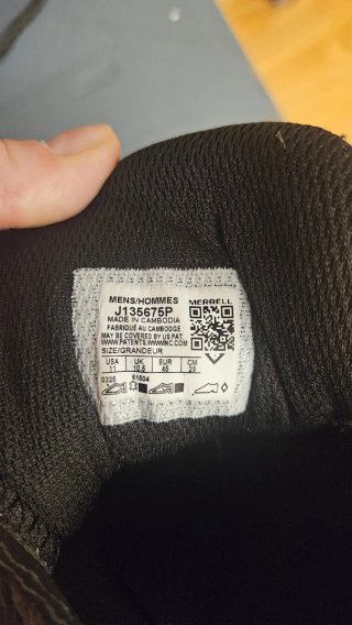 Zapatillas Merrell hombre gris y negro