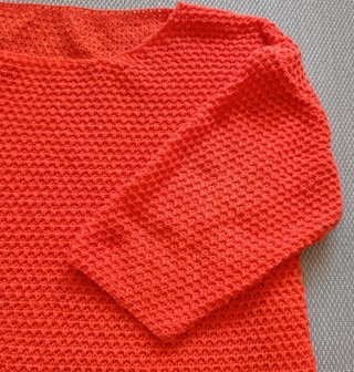 Jersey Calado Naranja Shein Mujer Talla XL