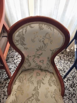 Sillón de dormitorio tapizado, rebajado